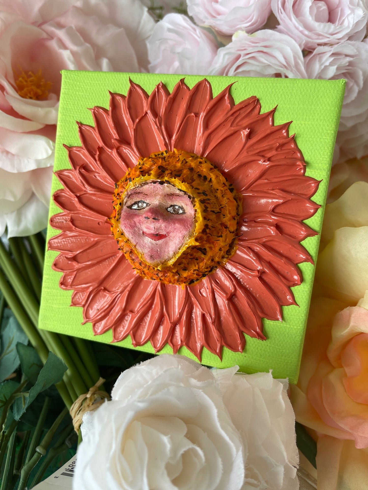 Garden Granny Mini Sculpture Painting