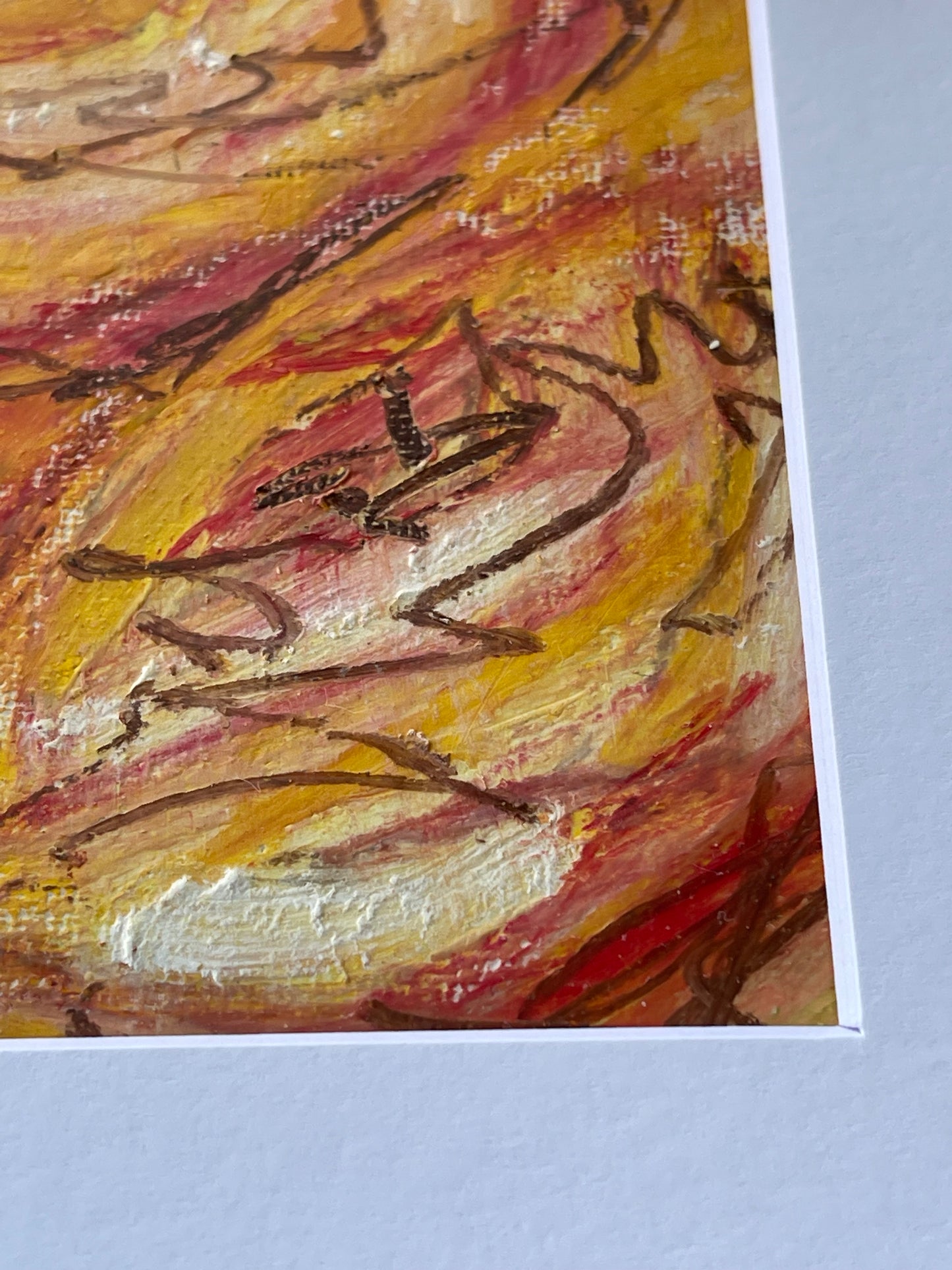 Morning Roses - 8" by 6" Mixed Media Painting