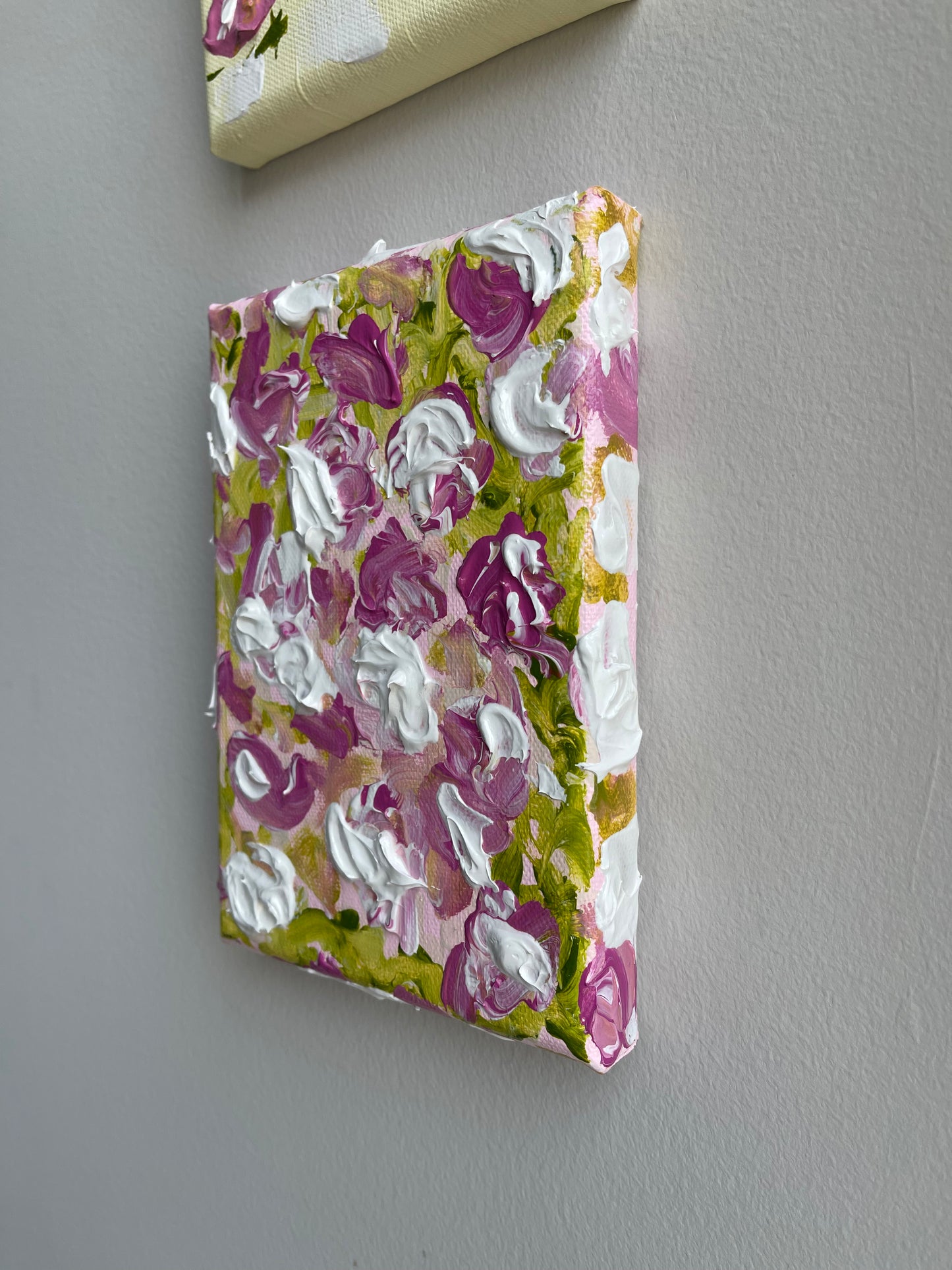 Abstract Primroses Acrylic Canvas Painting