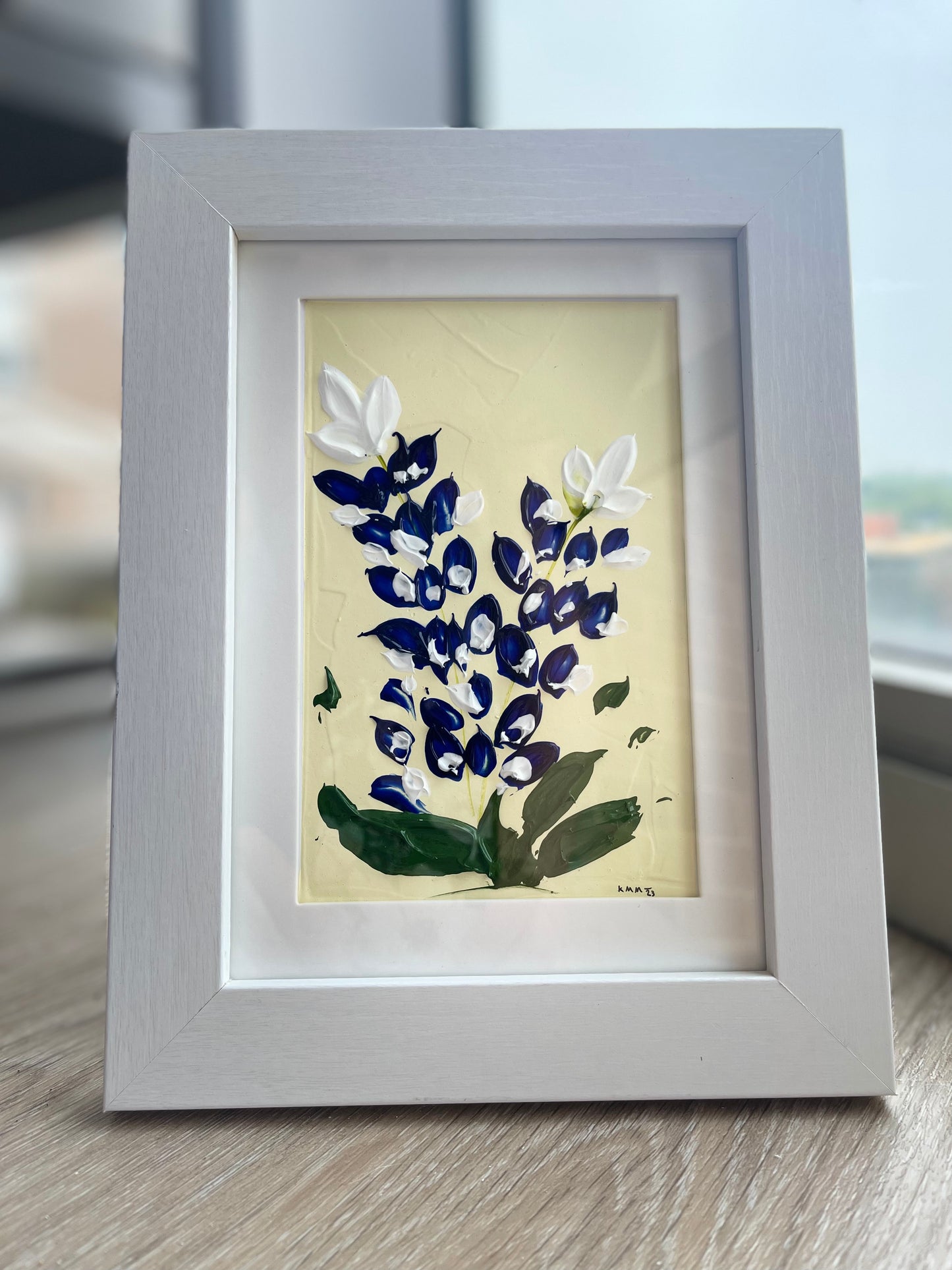 Glimmering Bluebonnets Acrylic Painting