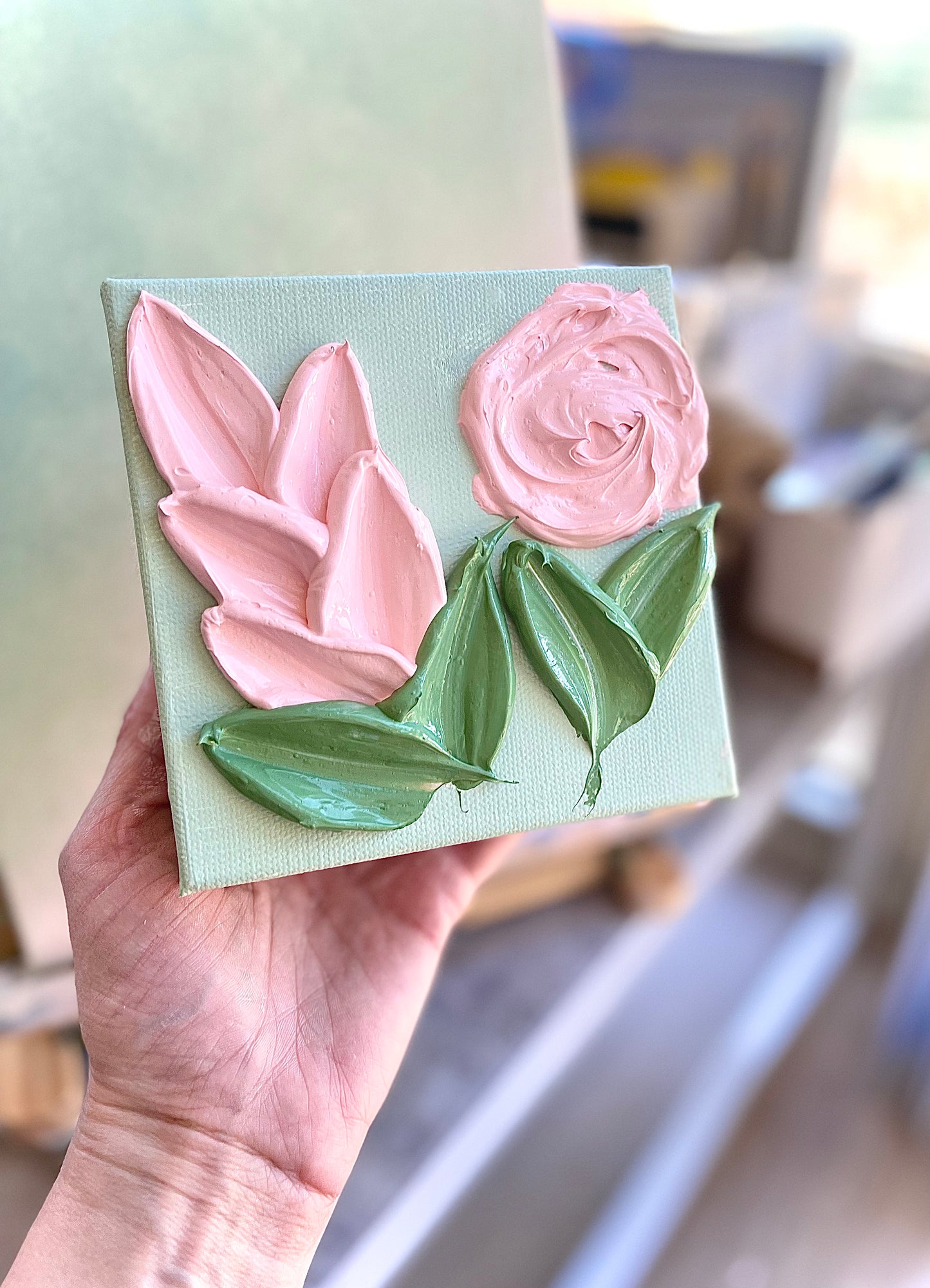 Pink Blossom Mini Painting