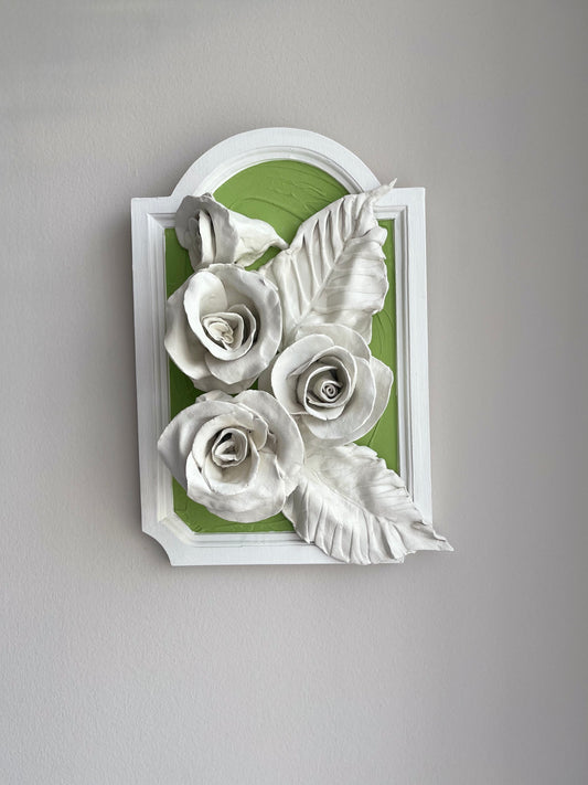 Hothouse Roses Sculpture Painting