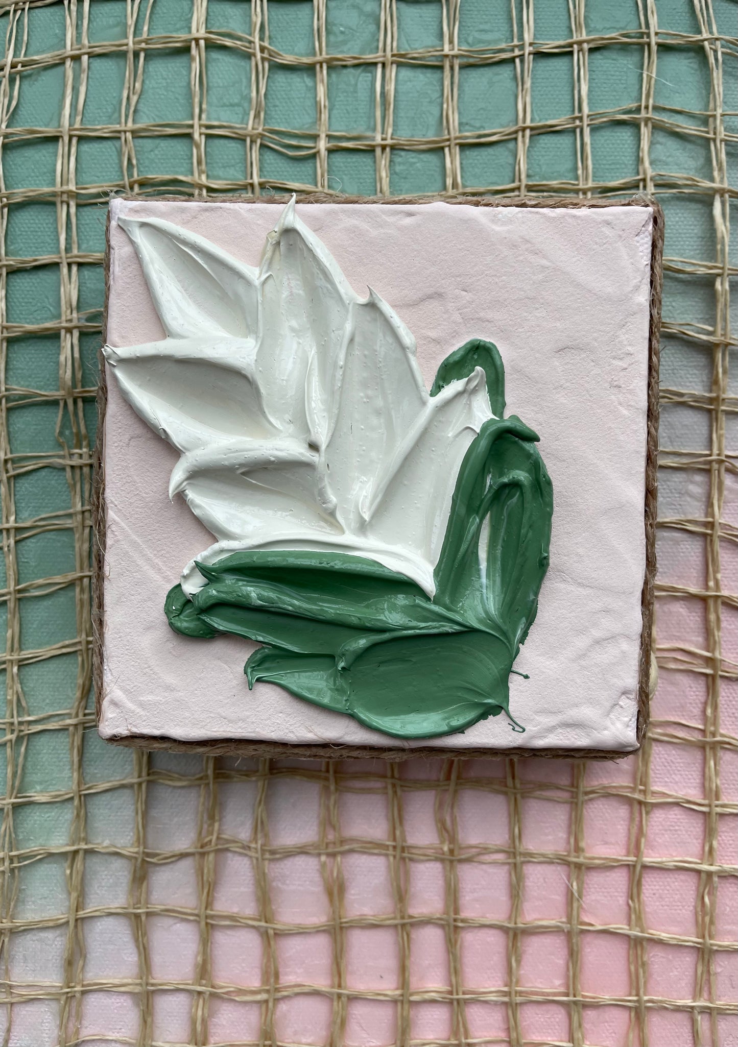 White Blossom Mini Painting