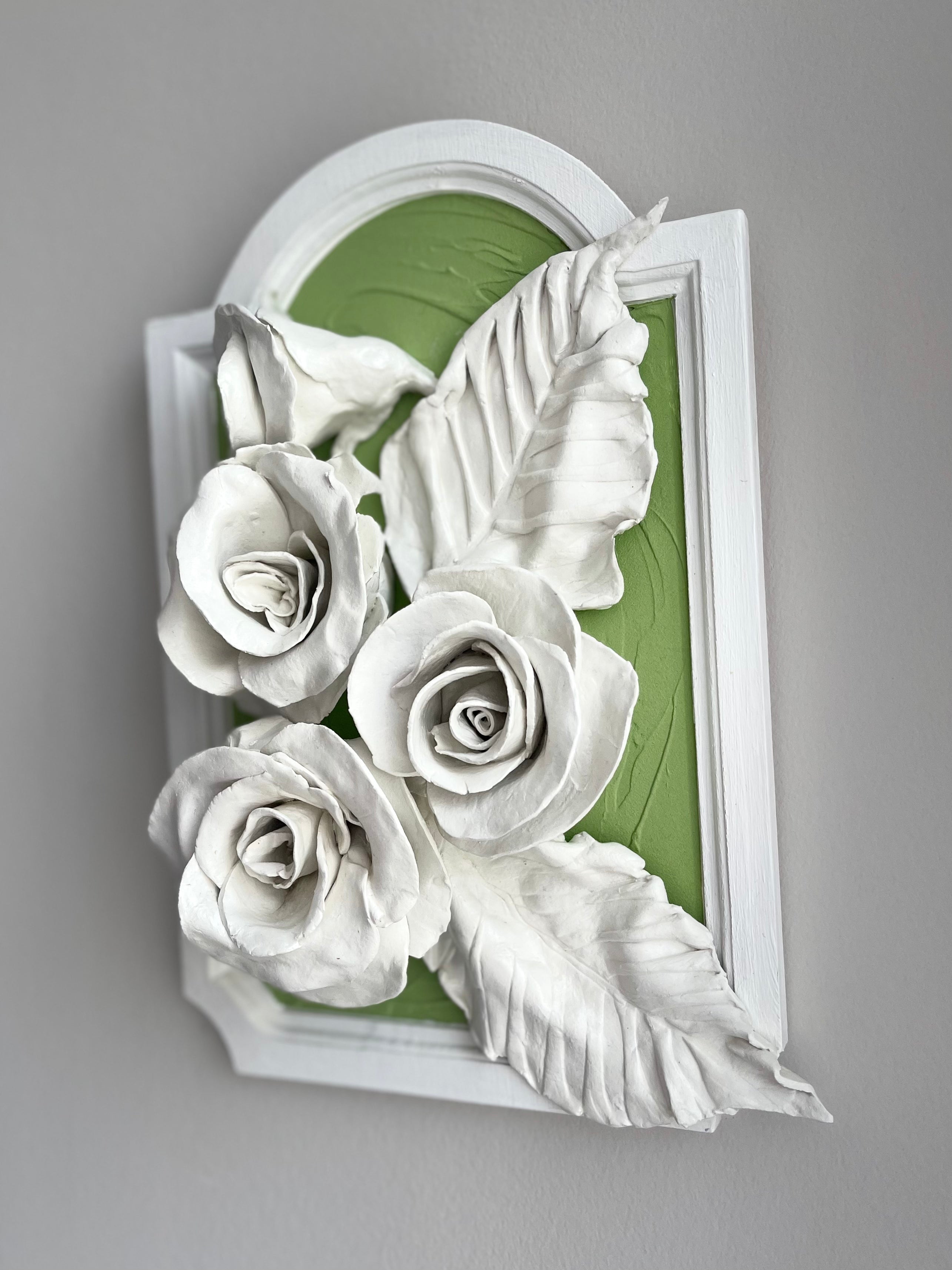 Hothouse Roses Sculpture Painting