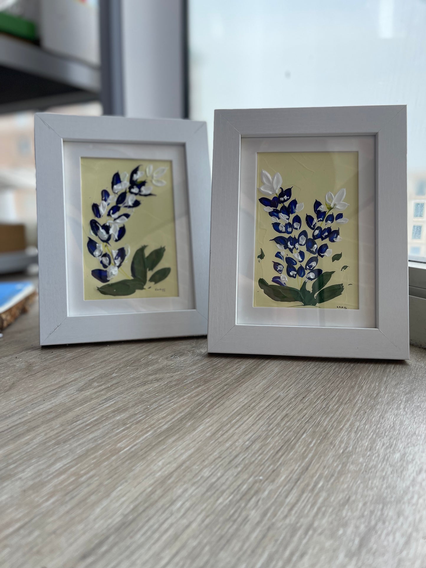 Glimmering Bluebonnets Acrylic Painting