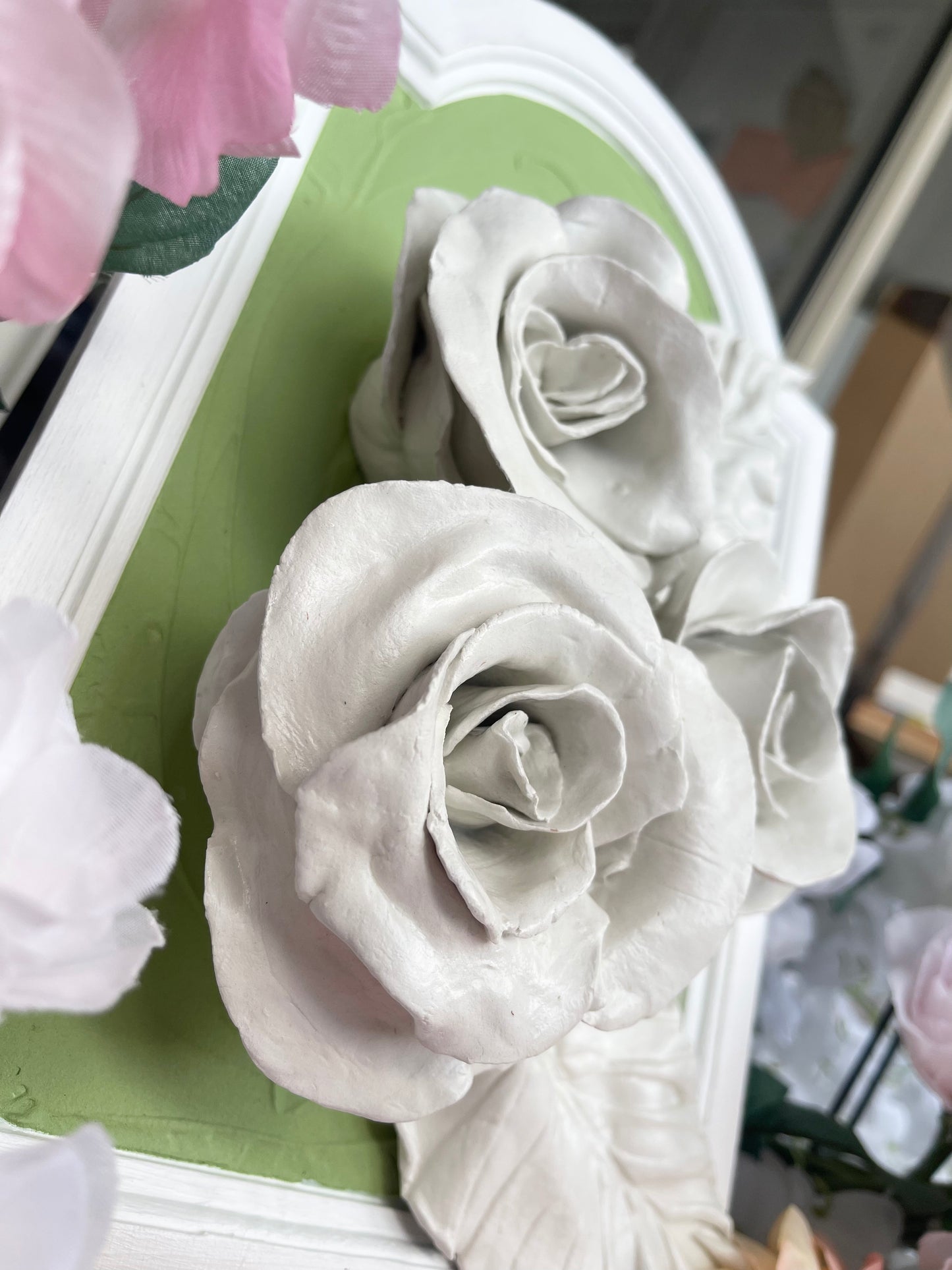 Hothouse Roses Sculpture Painting