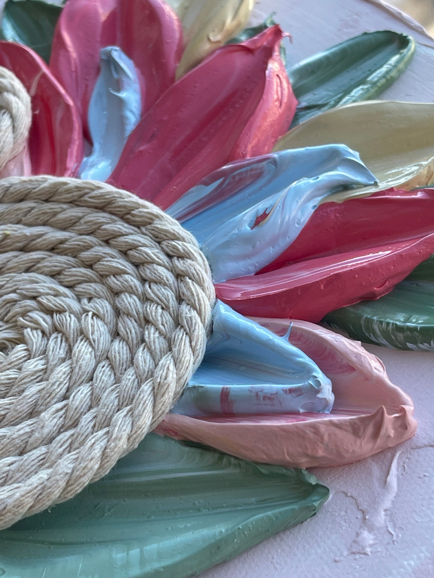 Nautical Bouquet Mixed Media Painting