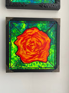 Rose Window 10" by 10" Painting