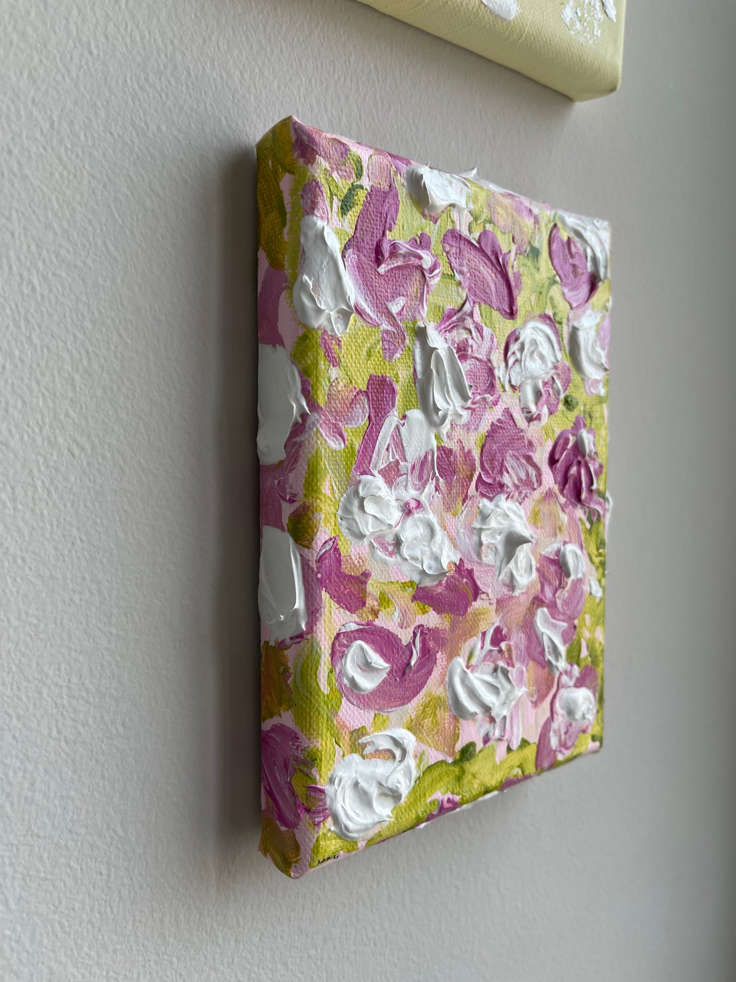 Abstract Primroses Acrylic Canvas Painting