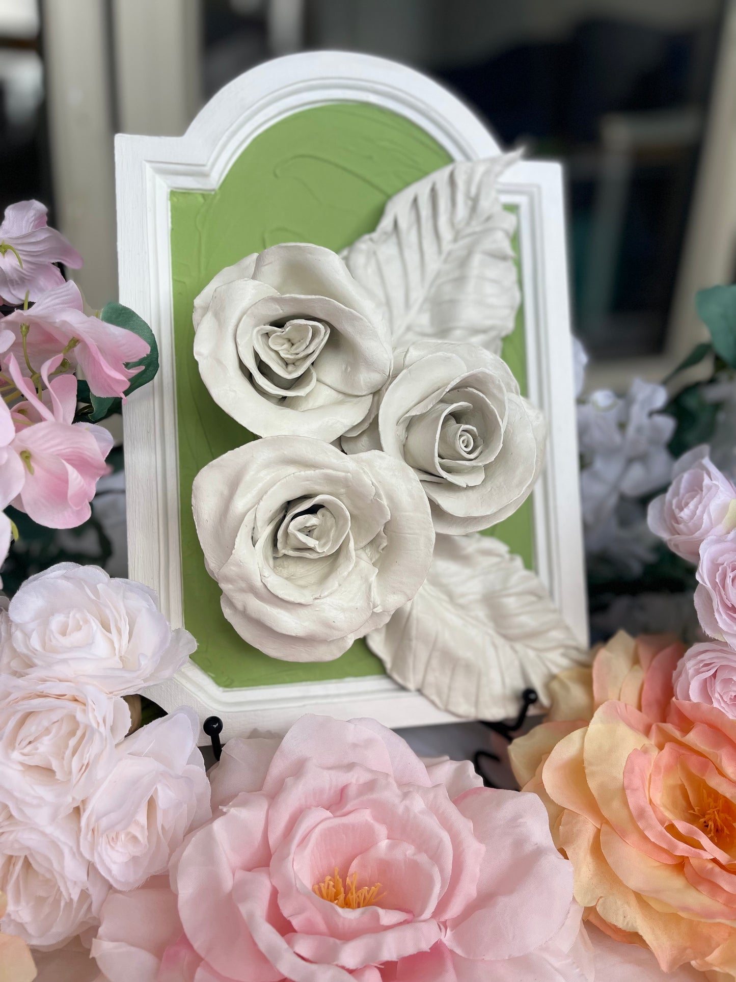 Hothouse Roses Sculpture Painting