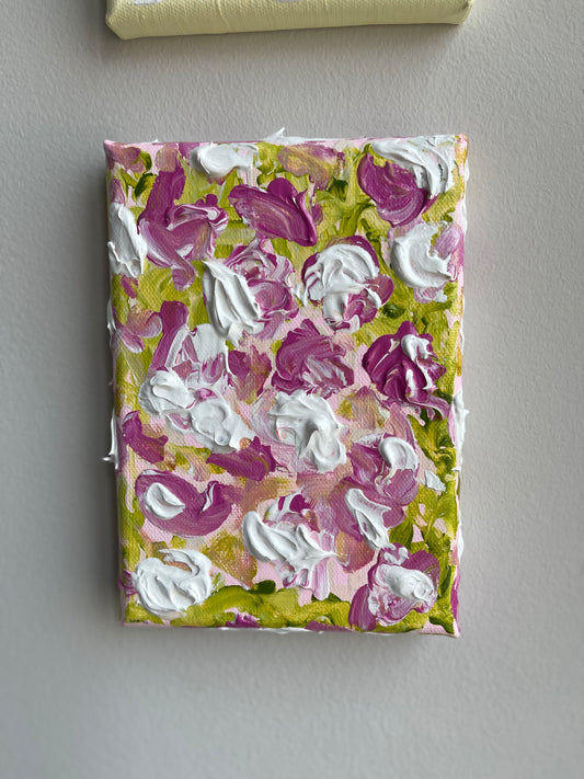 Abstract Primroses Acrylic Canvas Painting