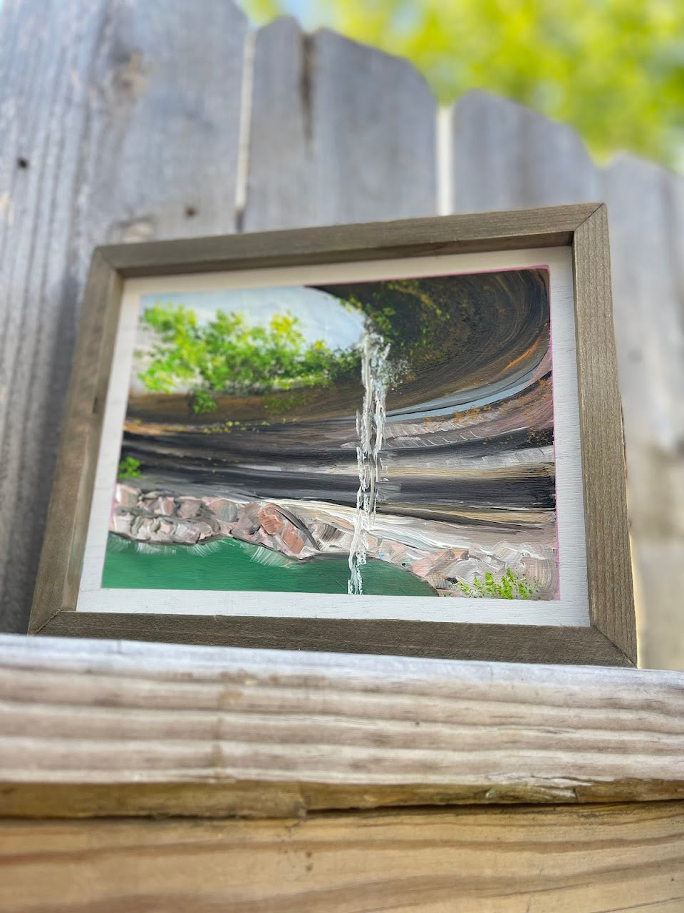 Hamilton Pool Oil Painting