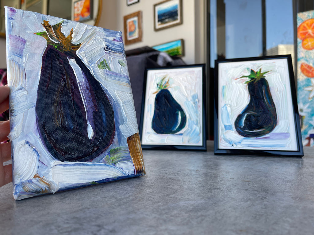 One Eggplant Oil Painting