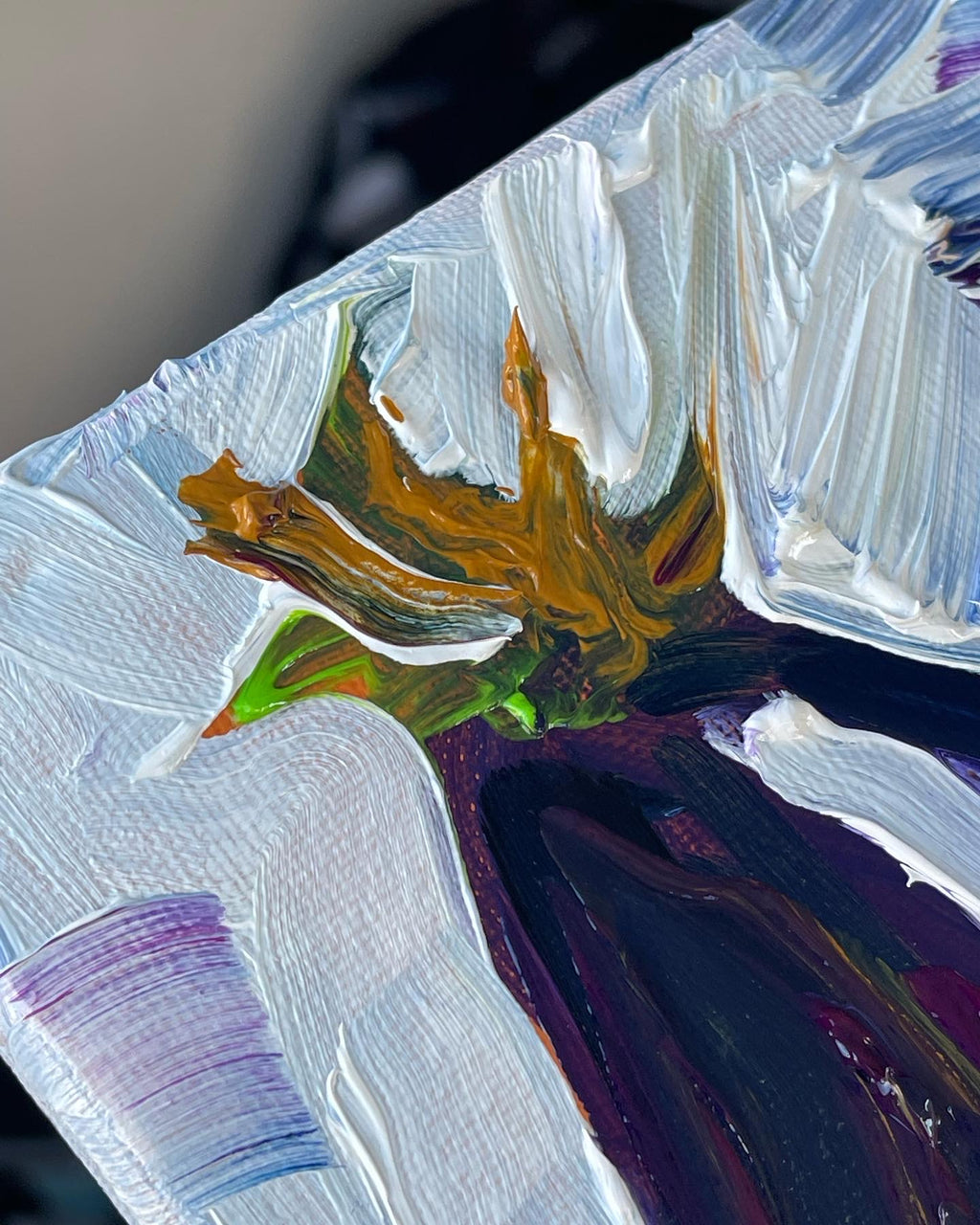 One Eggplant Oil Painting